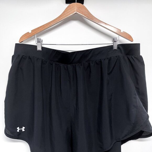 2/$30 Under Armour Fly By Loose Athletic Running Shorts Heatgear Plus Size 3X - Picture 4 of 10